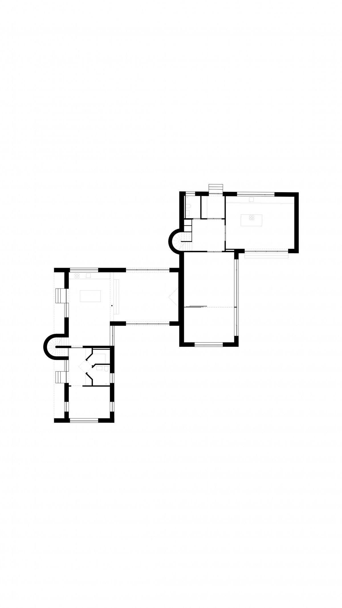 Zwei Häuser im Garten